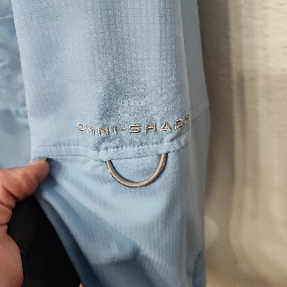 COLUMBIA Men's Tamiami Long Sleeve XXL Blue Fishing Shirt - Picture 7 of 9